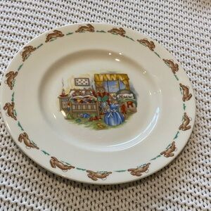 Vintage royal daulton Collectible Rare Bunnykins
Bedtime Story Bone China plate